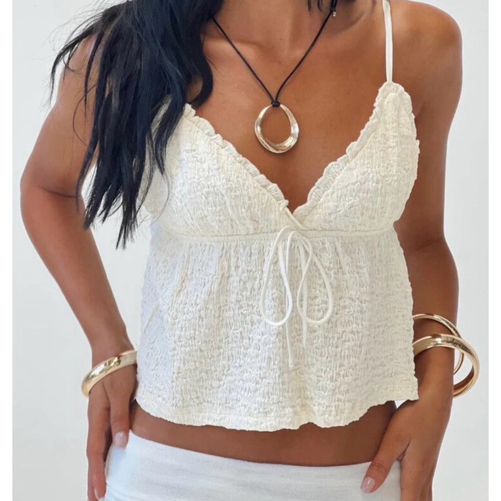 Princess Polly Kellen Top Cream Size 20